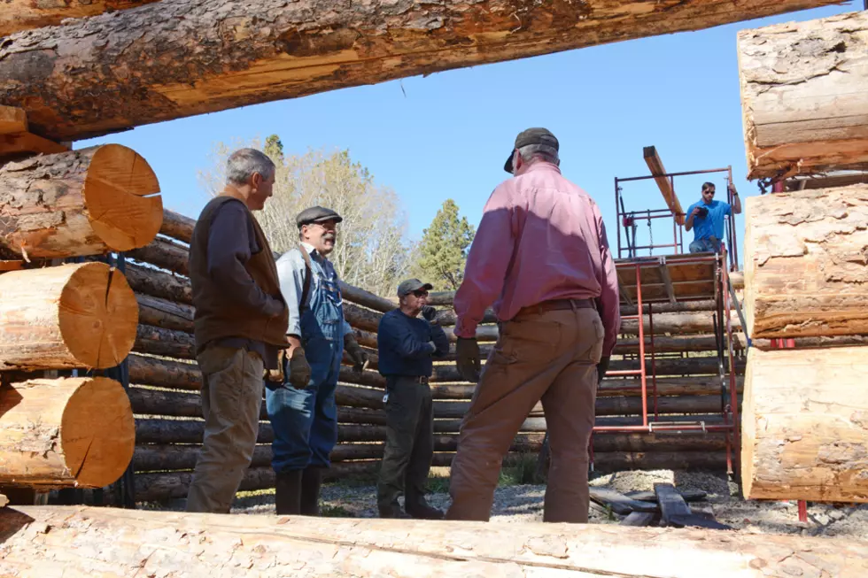 Logs, lime mortar and stories: Volunteers raise a gabled barn at historic Rock Creek homestead