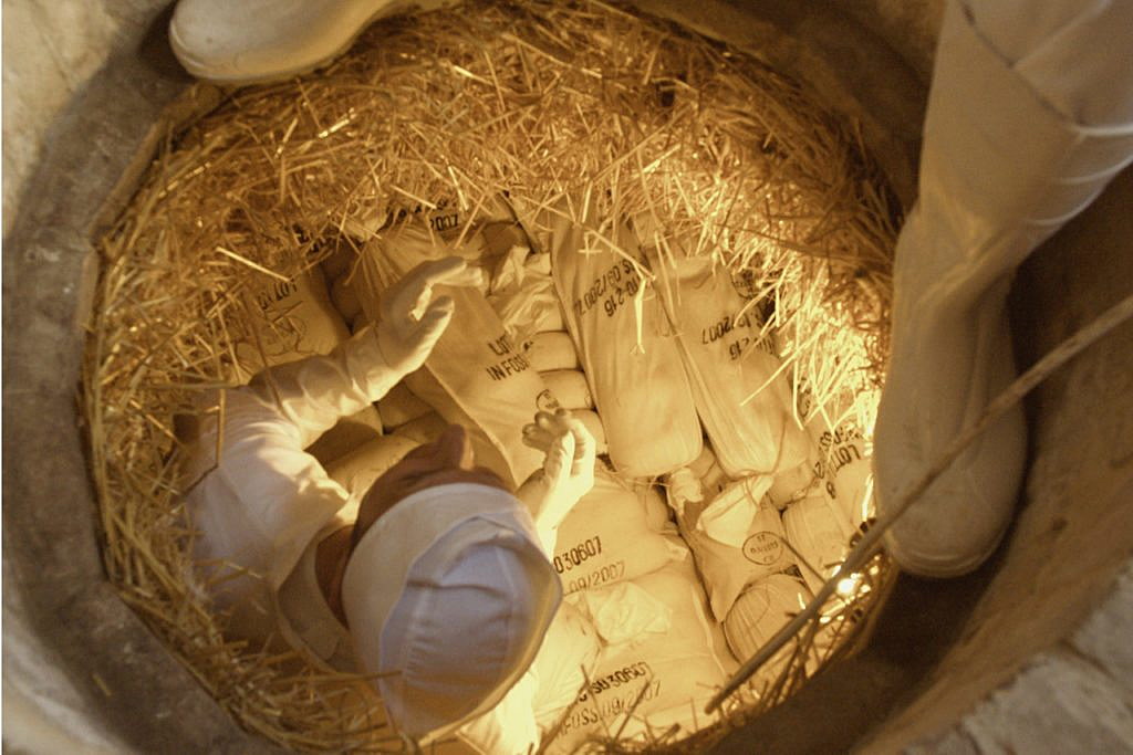 Cheese is buried in a pit in Italy’s Sogliano al Rubicone. Credit: Photo Courtesy of Comune di Sogliano